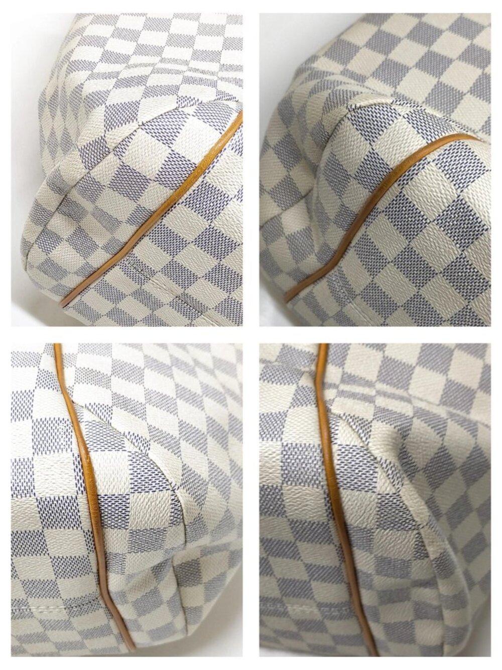 Authentic Louis Vuitton Totally GM Damier Azur Tote Bag White LV Shoulder Bag - Picture 9 of 16